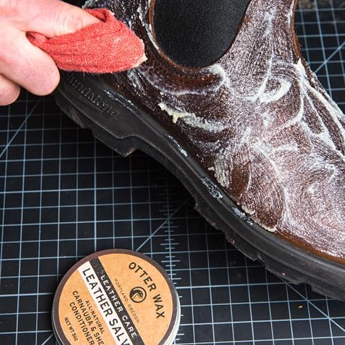 Leather Salve | Leather Cleaner & Conditioner | All-Natural Balm for Furniture, Boots, Jackets, Shoes & Bag