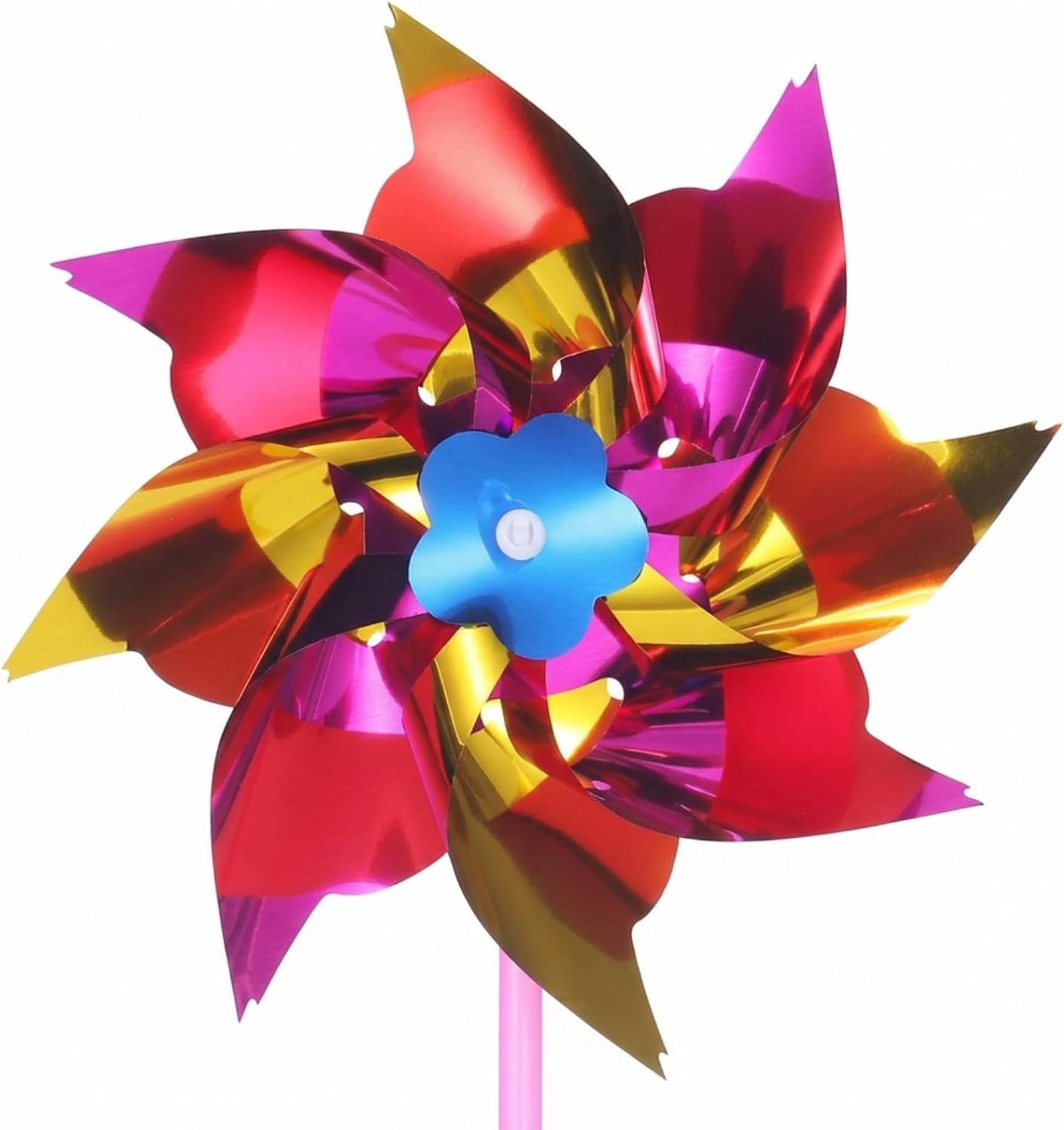 50 Pcs Plastic Rainbow Pinwheel for Kid Party Pinwheels DIY Lawn Windmill Set for Teenagers Toy Garden Party Lawn Decor