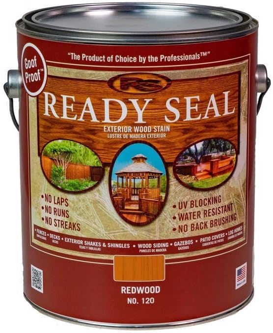 Ready Seal Goof Proof Semi-Transparent Redwood Oil-Based Wood Stain and Sealer 1 gal.