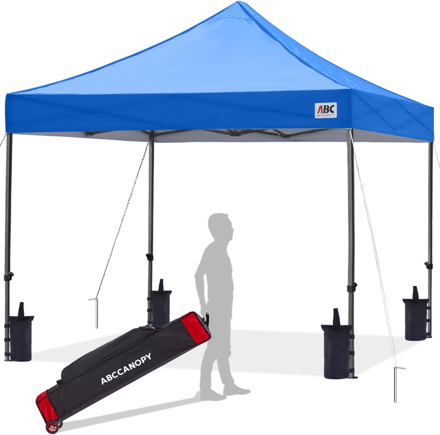 ABCCANOPY Patio Pop Up Canopy Tent 10x10 Commercial-Series (Black)