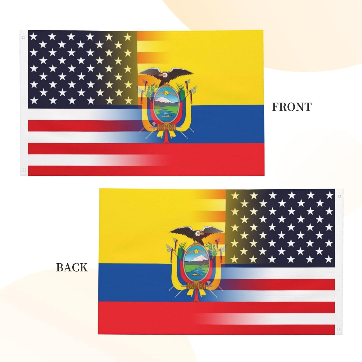 Nicaragua Nicaraguan And American Flag America USA 3x5 Ft Indoor Outdoor Decor Banner National Flags for Garden Yard Car Outside Decoration