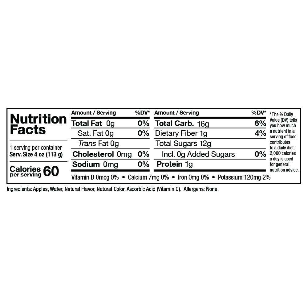 Zee Zees Mango Peach Applesauce Cups, Unsweetened, All Natural, No Sugar Added, 4 oz Cups, 24 pack