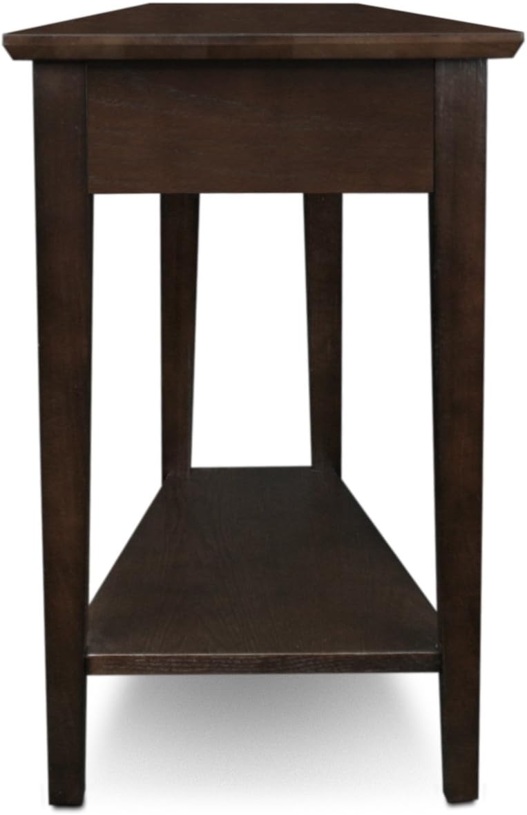 Leick Home Delton Wedge End Table, 17", Sienna