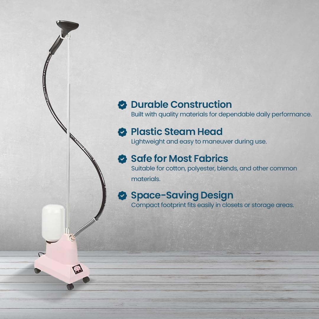 Jiffy Personal Clothes Steamer with Plastic Steam Head (J-2)