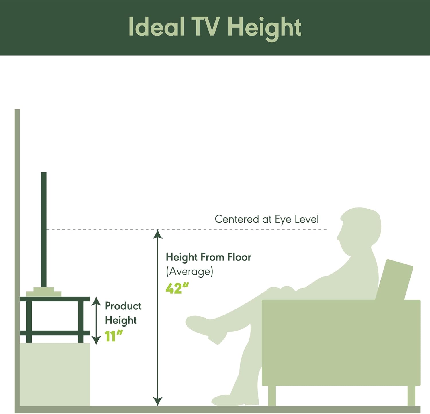 Furinno Turn-N-Tube TV Riser Stand, 2-Tier Small Elevated No Tools TV Stand, TV Console for TV up to 32 inch, 15.8 x 23.8 x 11, for Living Room, Bedroom, French Oak/Black