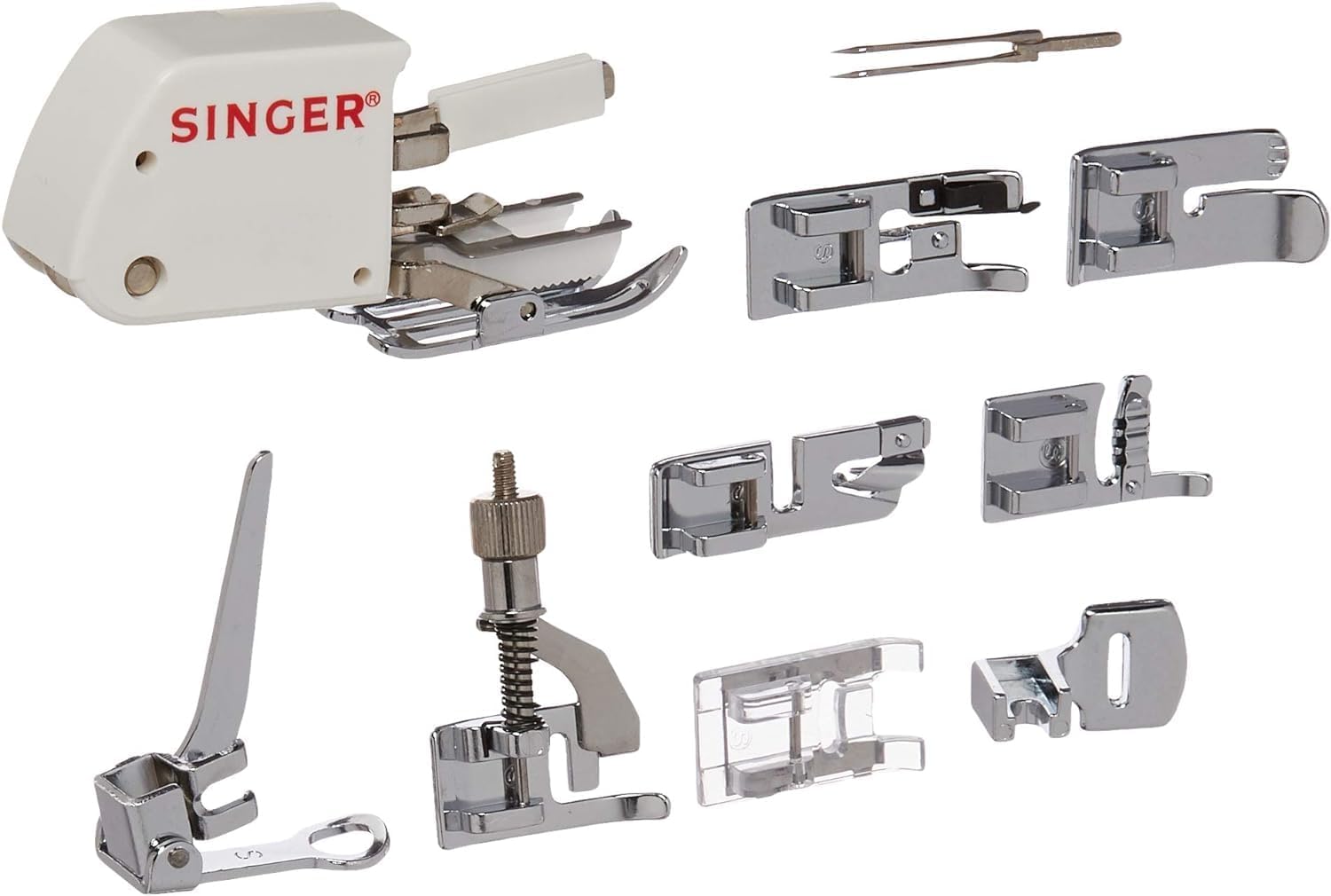 SINGER | Heavy Duty 4411 Sewing Machine with 11 Built-In Stitches, Accessory Kit, Includes 9 Presser Feet, Twin Needles, & Case - Sewing Made Easy