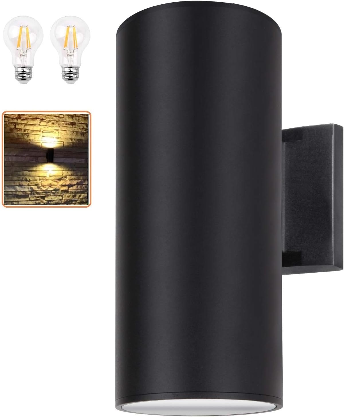 Dusk to Dawn Outdoor Wall Sconce, Waterproof Exterior Light Fixture