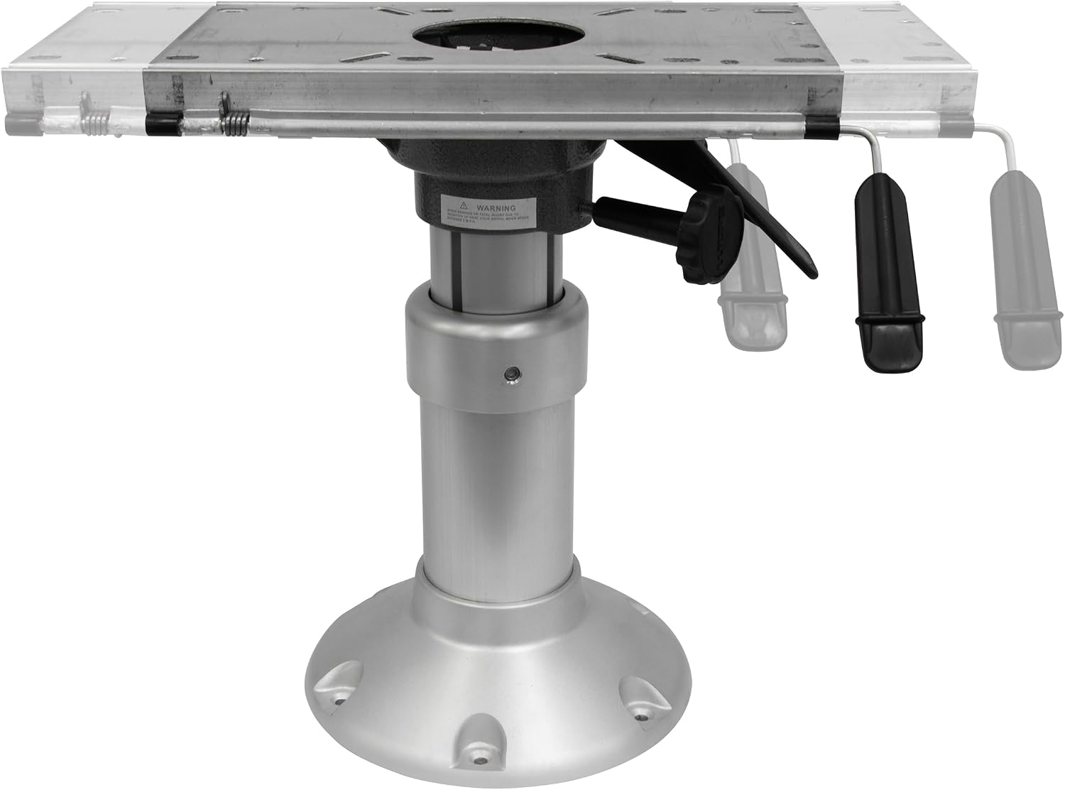 Wise 8WP145 Heavy Duty Mainstay Air Power Pedestal with Locking Swivel and Slide | Air-powered height adjustment 14.5 to 20 in, 2-7/8 in post