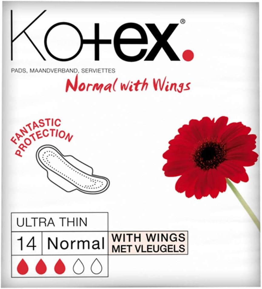 Kotex Ultra Thin Normal Plus Sanitary Towel Pads, 14 in a Pack
