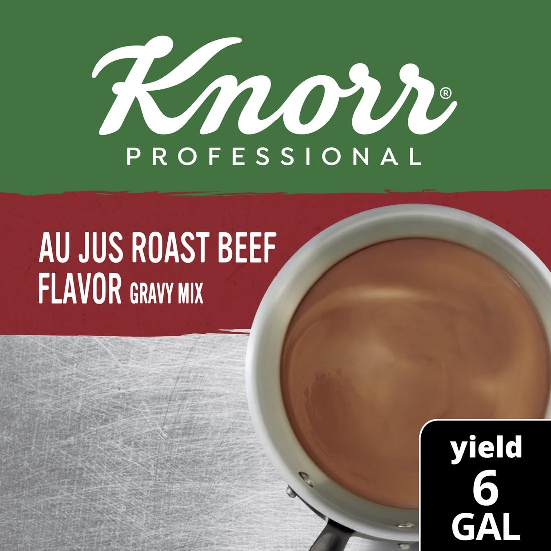 Knorr Professional Au Jus Roast Beef Flavor Gravy Mix Tubs, 31.99oz, 4 Pack