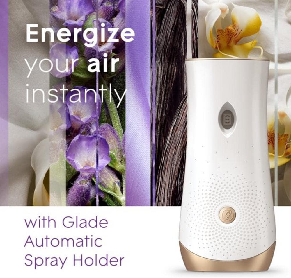 Glade Lavender & Vanilla Automatic Spray Refills Air Fresheners (6.2 Ounce (Pack of 6))