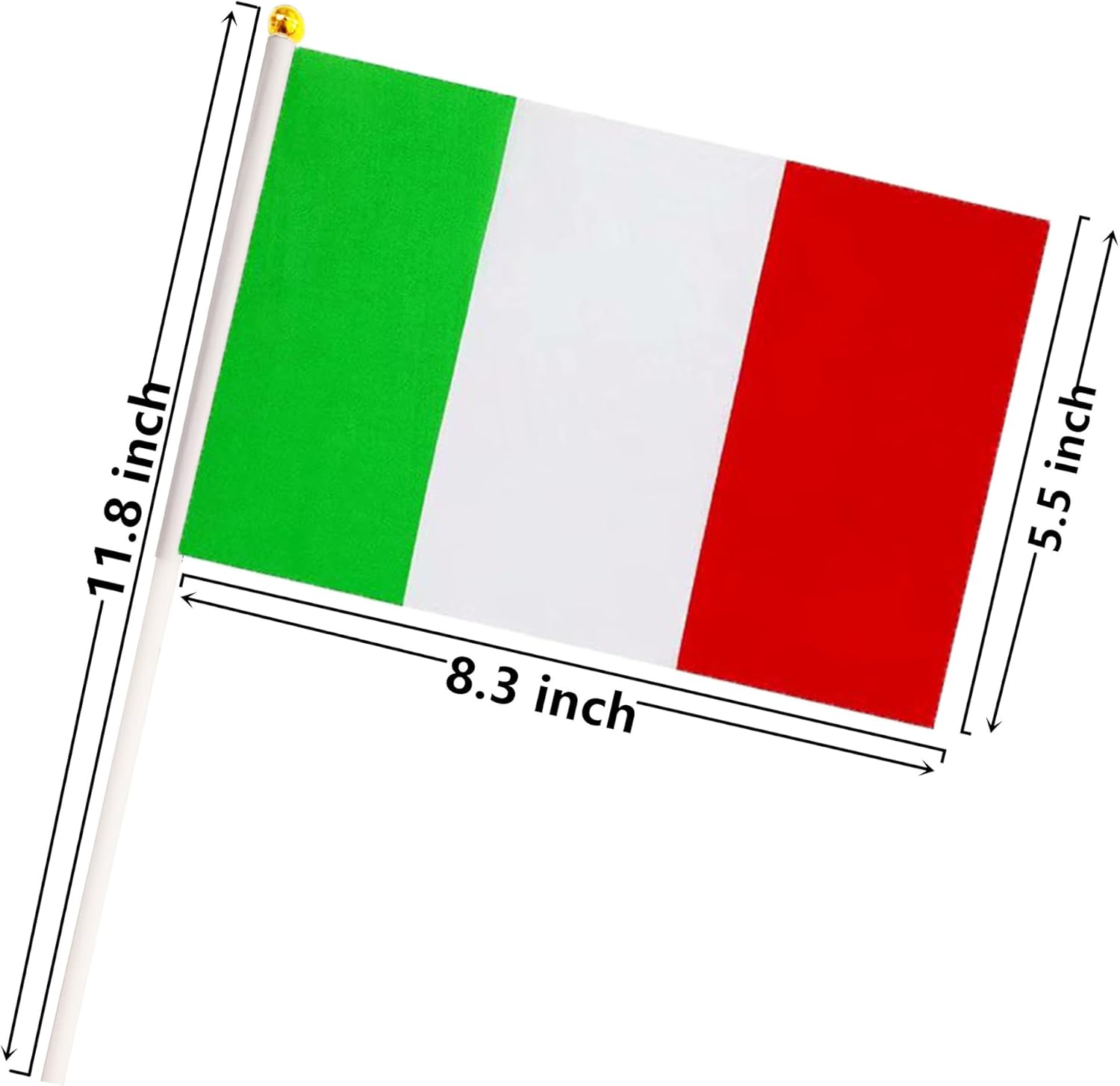 50 Pack Nicaragua Nicaraguan on Stick Flags,Small Mini Hand Held Nicaragua Nicaraguan Flags 5.5x8.3 Inch, Grand Opening, Carnival,Party Events Celebration