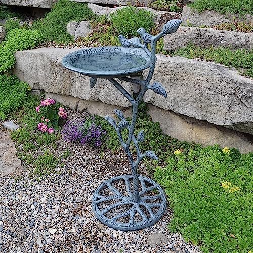 Oakland Living Meadow Bird Bath, Antique Bronze