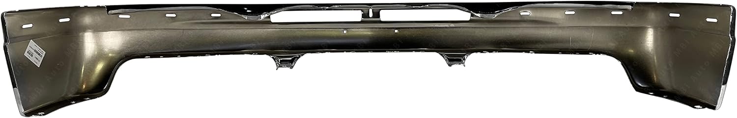 Chrome, Steel Front Bumper Impact Bar Fascia Compatible with 1999 2000 2001 2002 Chevy Silverado Pickup 99-02, GM1002376