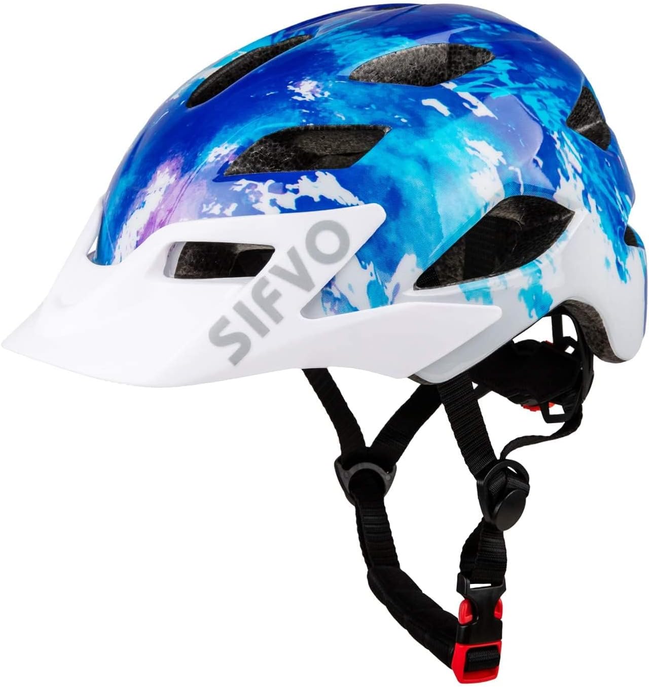 Kids Helmet, SIFVO Kids Bike Helmet Boys and Girls Bike Helmet with Cool Visor Helmet for Kids 5-14