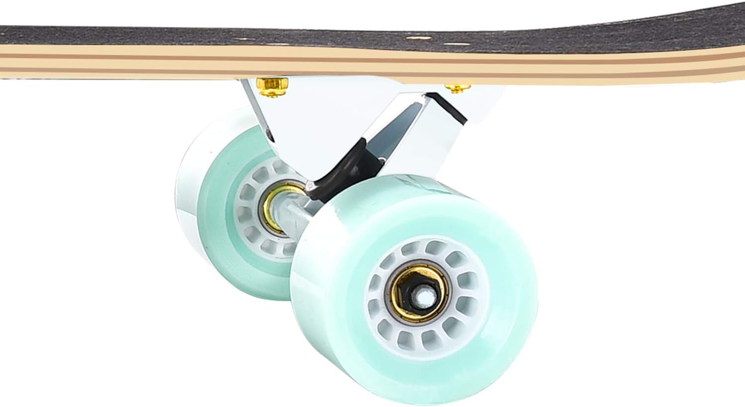 seething 42 Inch Longboard Skateboard Complete Cruiser Pintail, The Original Artisan Maple Skateboard Cruiser Pintail for Cruising, Carving