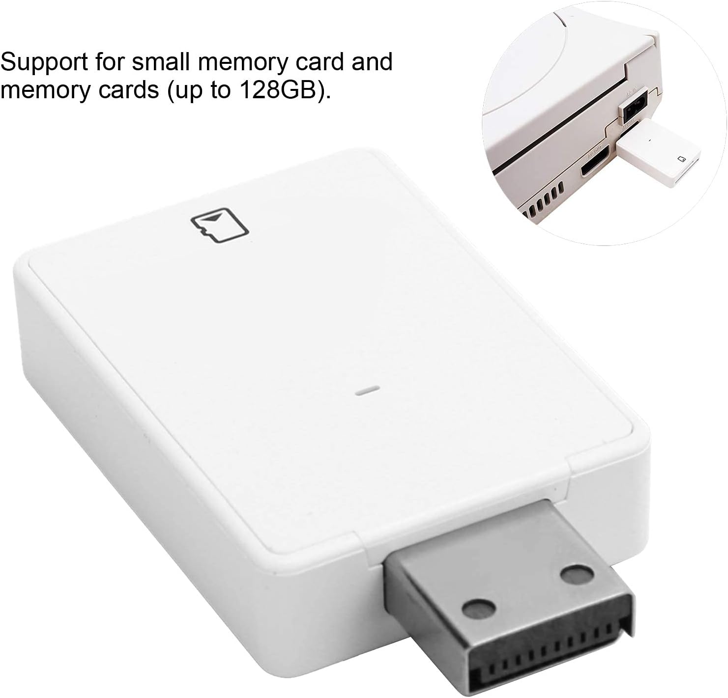 Reader,DC Memory Adapter Reader,Support TF and,Plug and Play,LED Status Indicator, Suitable for Dreamshell V4.0 Game Console