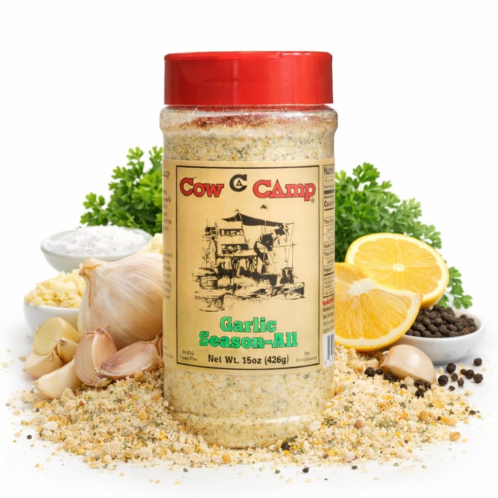 Cow Camp, Seasoning-Garlic, 15 Ounce