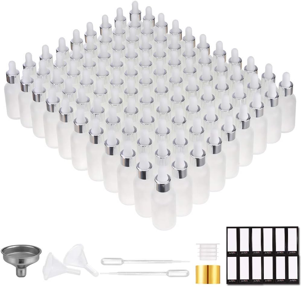 PrettyCare Glass Eye Dropper Bottles 99 Pack