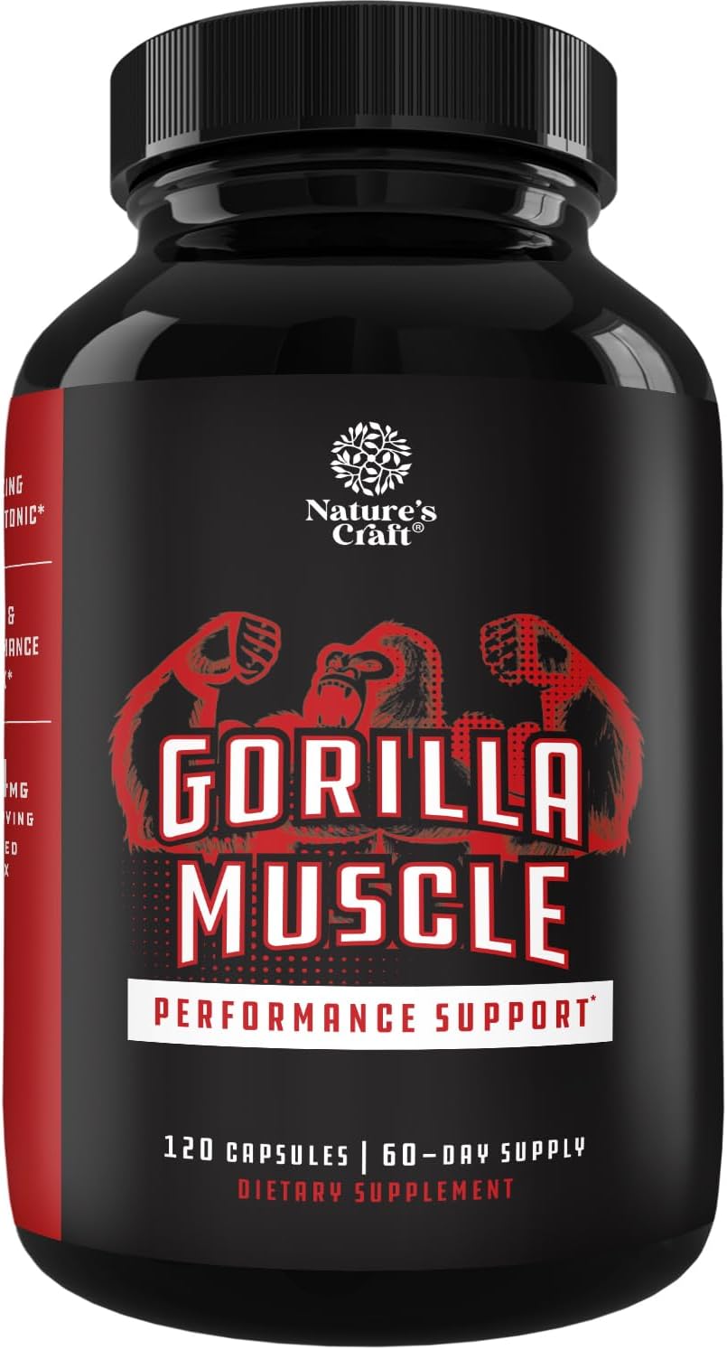 Testosterone Booster for Men with Horny Goat Weed & Maca - 60 Count