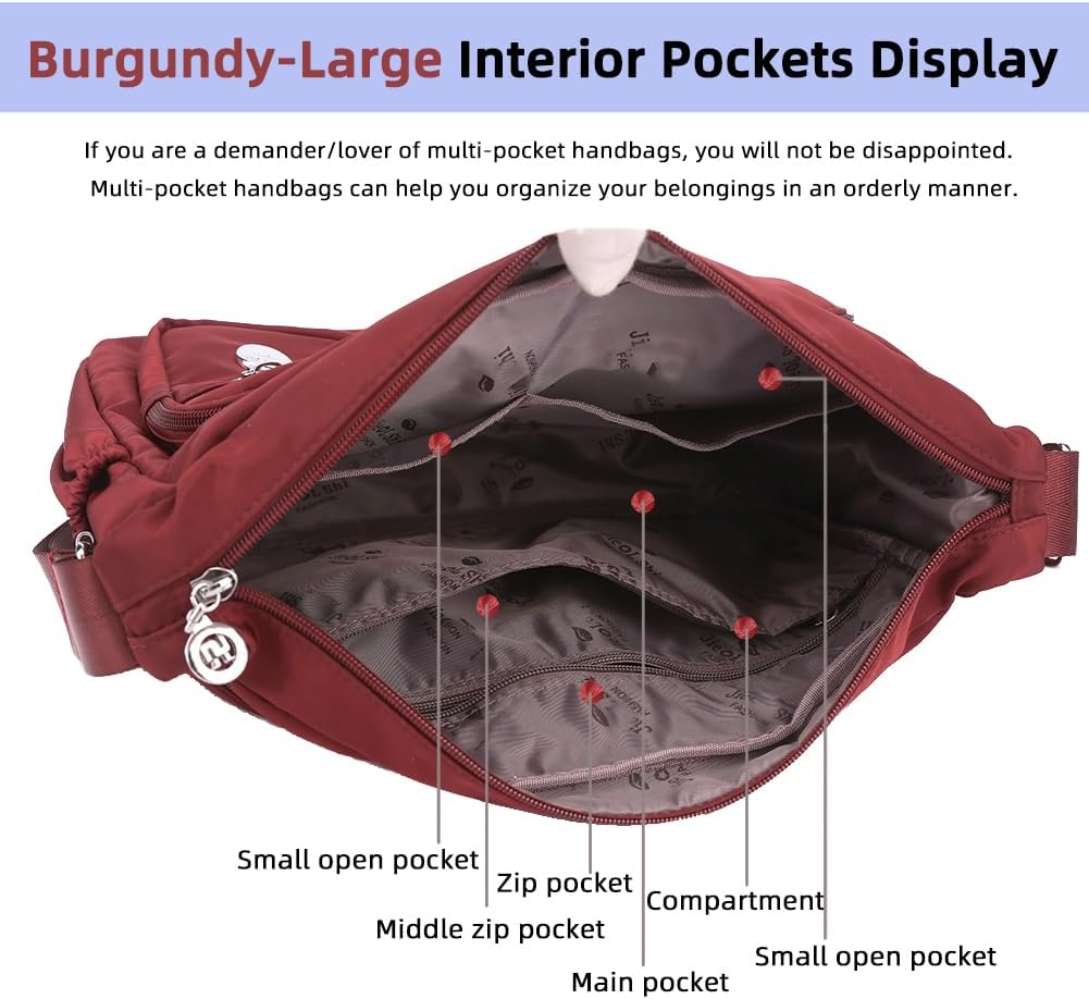 MINTEGRA Women Shoulder Handbag Roomy Multiple Pockets Bag Ladies Crossbody Purse Fashion Tote Top Handle Satchel