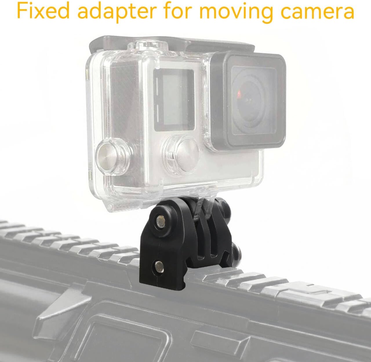 Picatinny Rails Airsoft Rail Helmet Excavator Mounts Bracket Adapter for GoPro Action Camera (2Black)