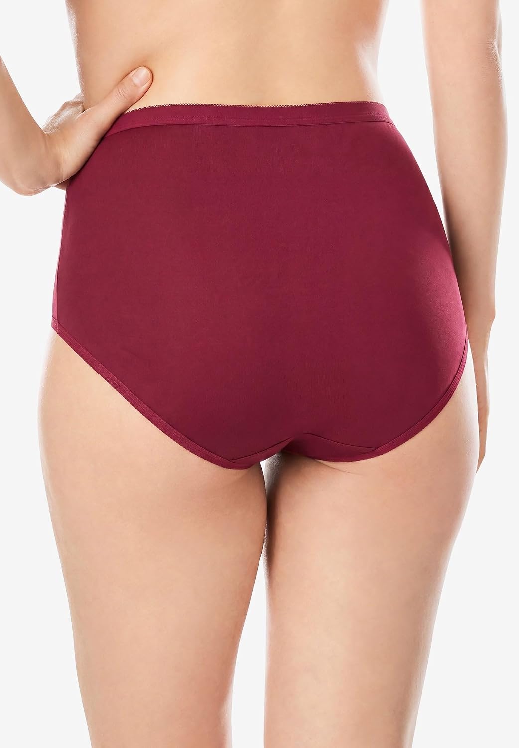 Comfort Choice Plus Size Full Coverage Nylon Brief 10-Pack
