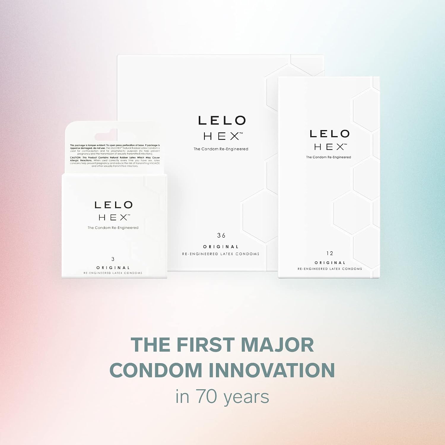 LELO HEX Original - Ultra Thin Condoms, Increased Strength, 12 Pack | This ultra thin condom offers increased strength without reducing sensation, for comfortable, reliable protection.