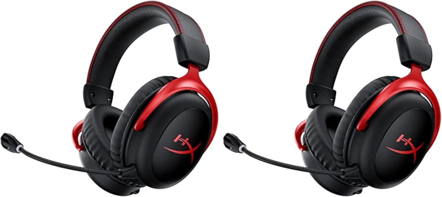 HyperX Cloud II Gaming Headset - 7.1 Surround Sound - Memory Foam Ear Pads - Durable Aluminum Frame - Multi Platform Headset - Works with PC, PS4, PS4 PRO, Xbox One, Xbox One S - Red (KHX-HSCP-RD) | 7.1 Surround Sound, Memory Foam Ear Pads, Durable Alumi…