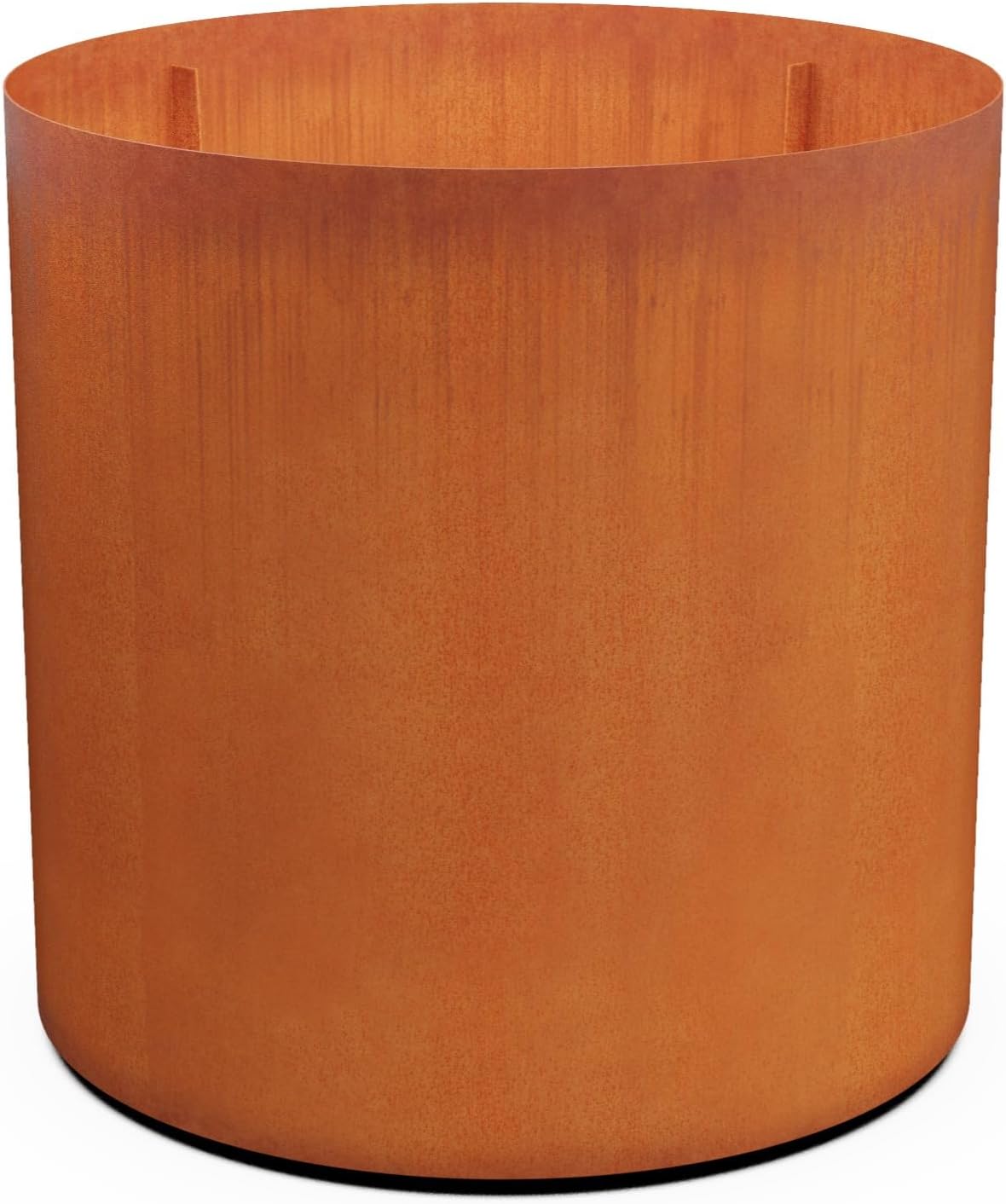 Plantercraft Large Round Planters for Outdoor Plants - 24 Inch Corten Steel Planter for Patio