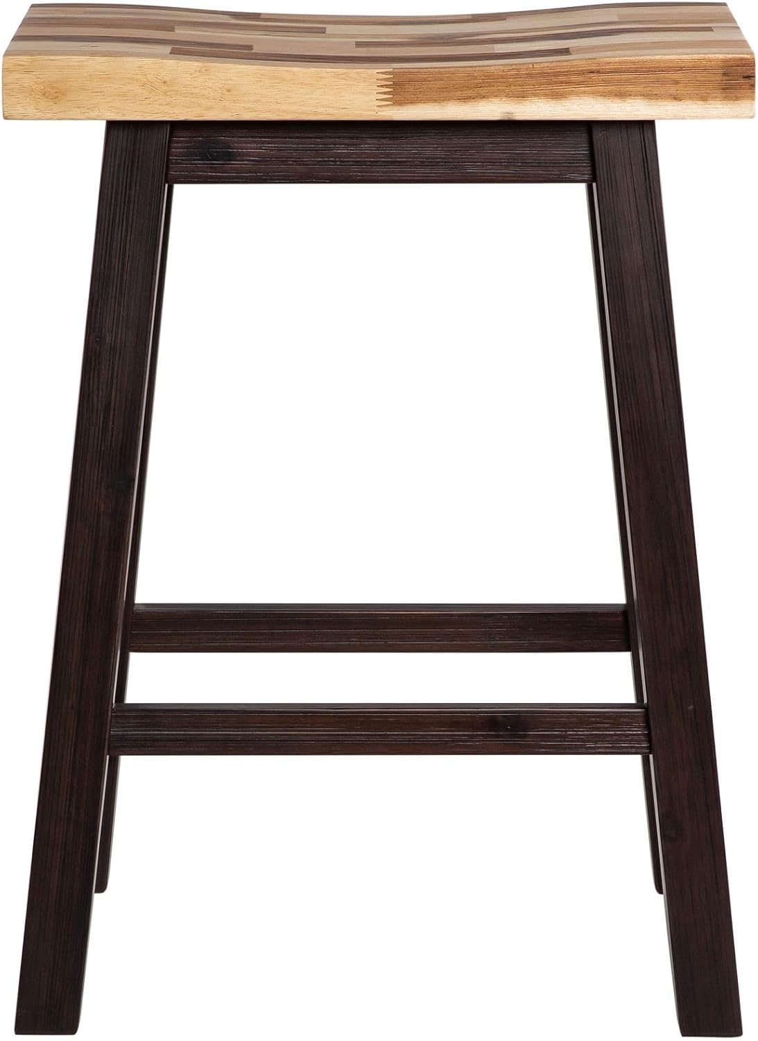 Boraam Sonoma Saddle Stool, Chestnut