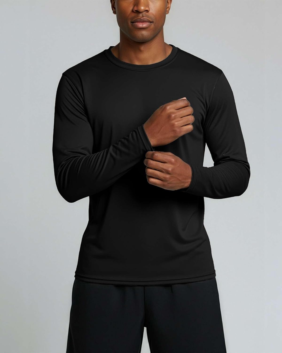 4 Pack Men's Dry Fit Long Sleeve Workout Shirts Gym Athletic Tee Fishing