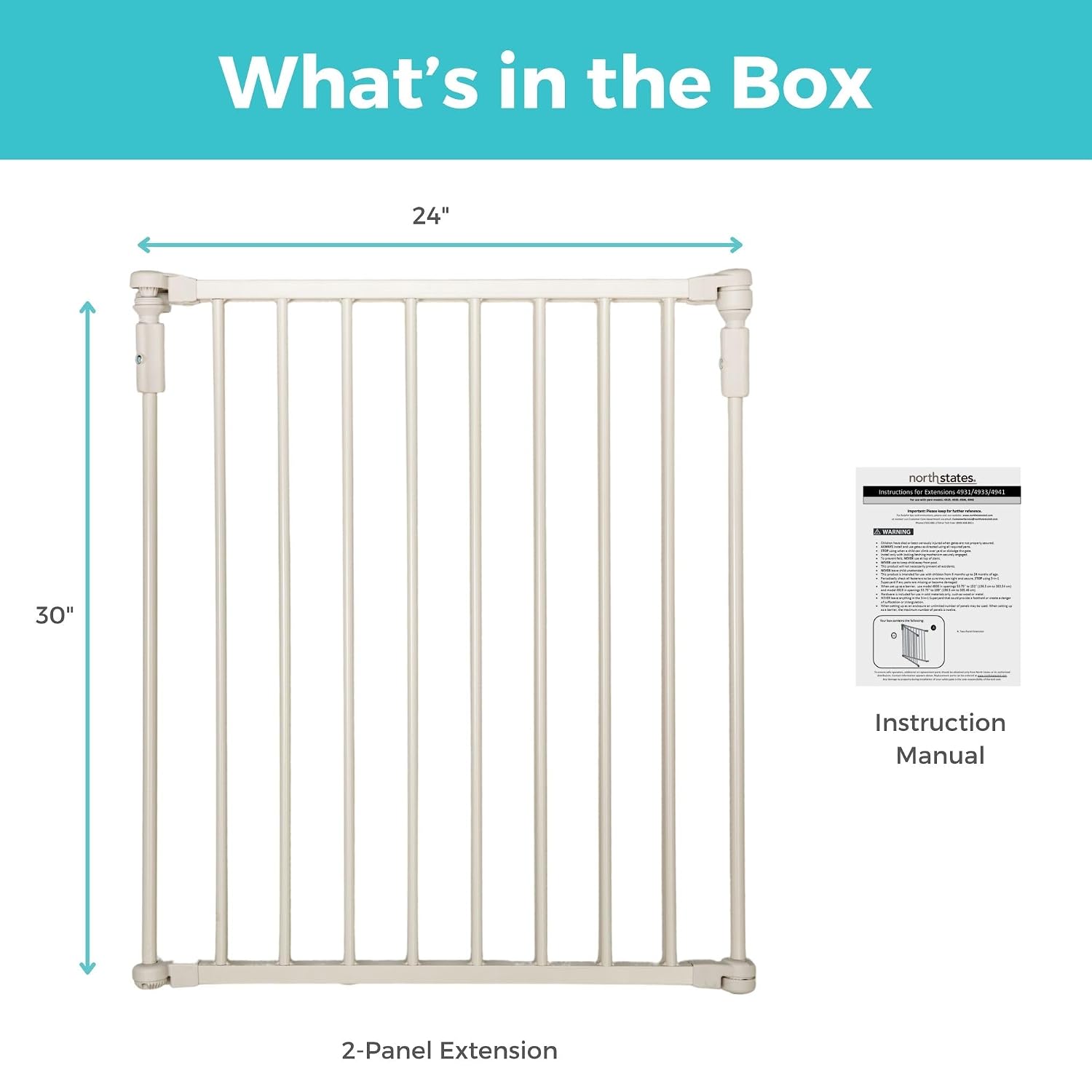 Toddleroo by North States - 3 In 1 Metal Superyard Baby Play Yard: 6 Panel Playpen, Safety Gate, or Extra Wide Baby Fence - Encloses Up to 10 Square Feet - 30 Inches Tall - Taupe