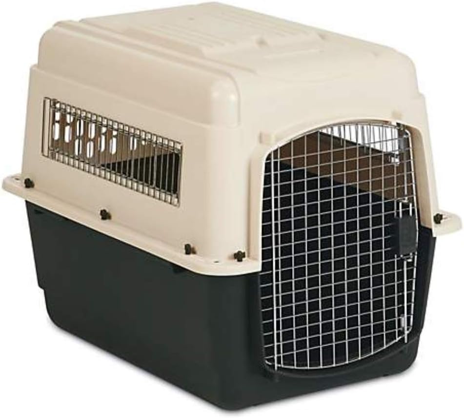 Petmate Ultra Vari Dog Kennel for Medium to Large Dogs (Durable, Heavy Duty Dog Travel Crate, Made with Recycled Materials, 40 in. Long) 70 to 90 lbs