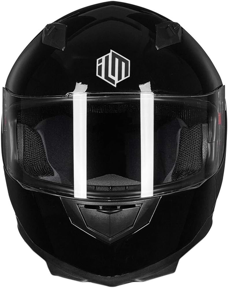 ILM Full Face Motorcycle Street Bike Helmet with Removable Winter Neck Scarf + 2 Visors DOT Model ILM-313