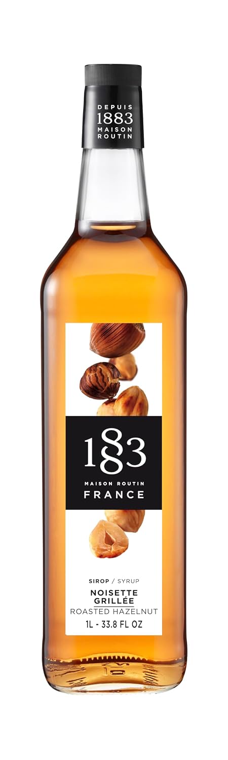 1883 Maple Syrup for Drinks, Made in France, 1 Liter Glass Bottle