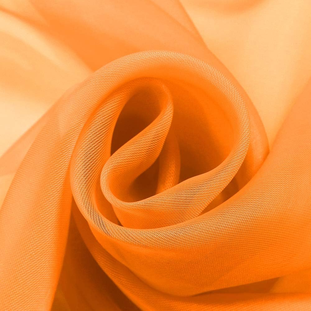 HUTO Light Pink Sheer Window Scarf Valances for Girls Room Sheer Soft Voile Curtain Scarves for Wedding Party 216 Extra Long