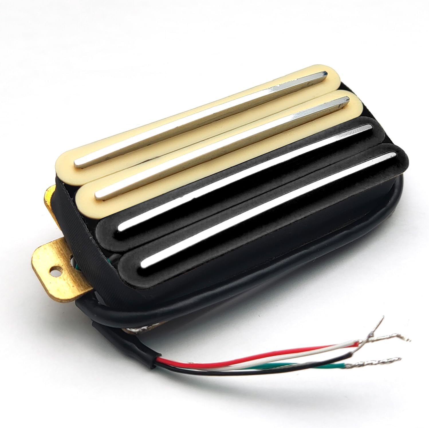 SAPHUE 2-Dual Blade Electric Guitar High Output Track Type Four Coil Humbucker Pickup Black