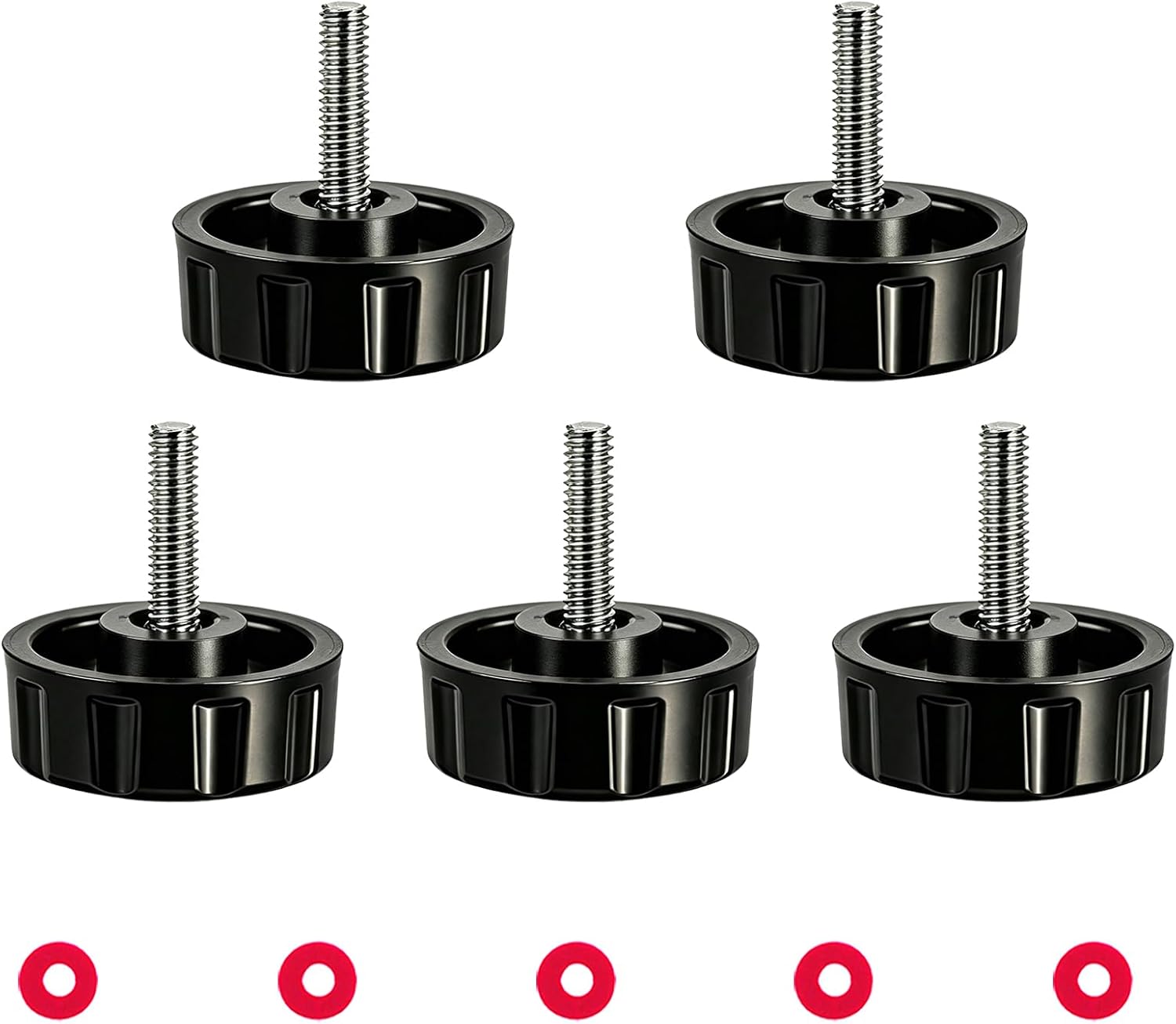5 Pack Screws Nuts Caps for Fishing Spinning Reels Knob Power Handle Grip
