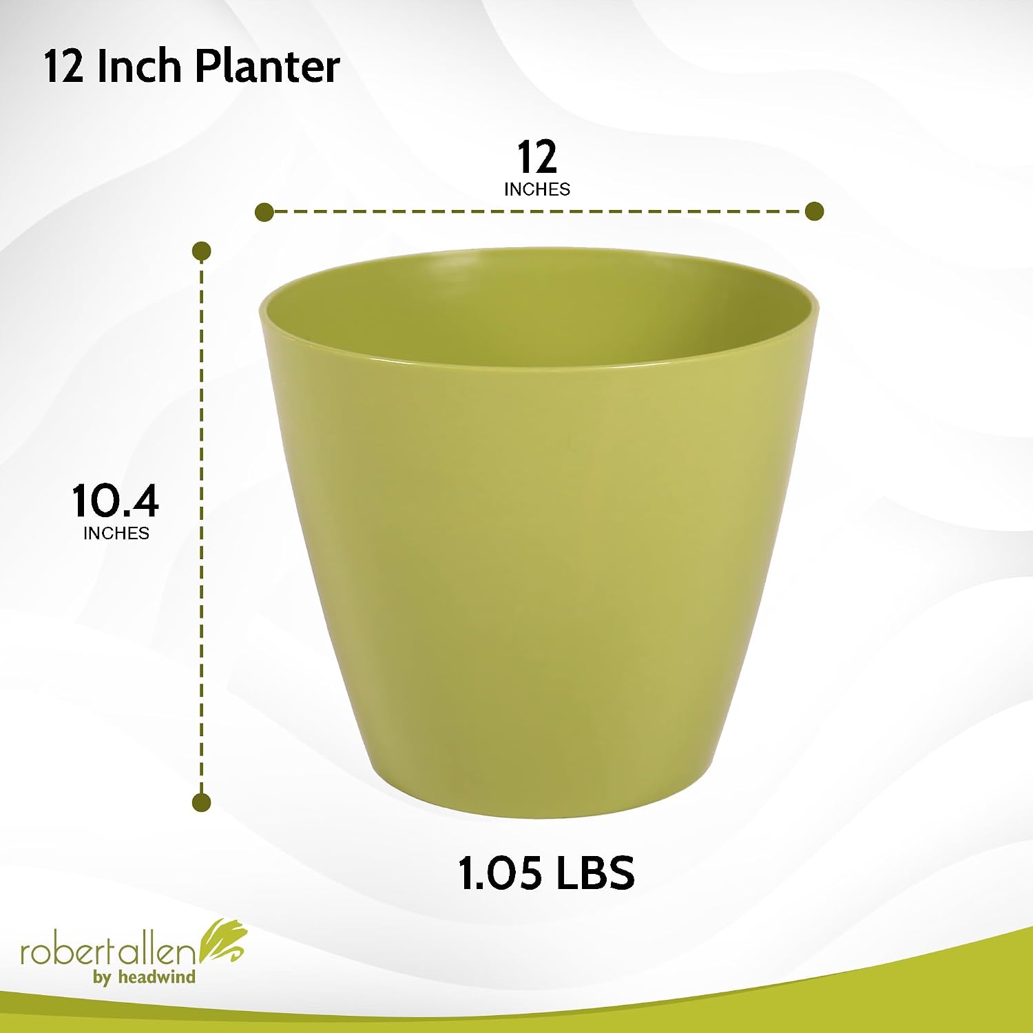 Home & Garden PIM01280 Charlevoix Durares Planter, 10" - Tango