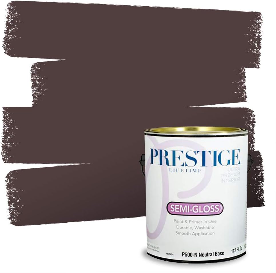 PRESTIGE Paints Exterior Paint and Primer In One, 1-Gallon, Satin, Comparable Match of Sherwin Williams* Socialite*