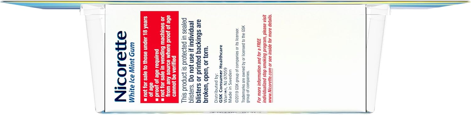 Nicorette Nicotine Lozenges 2mg, White Ice Mint, 200 Count | Quit Smoking Aid, Reduces Nicotine Cravings and Withdrawal Symptoms, Intense Craving Relief, Smoking Cessation Lozenge