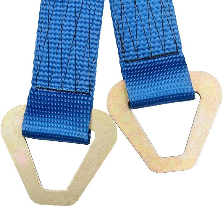 Axle Straps 10000 Lbs Break Strength 3335 Lbs Working Load Blue Car Axle Straps for Race Car Hauler Tow Truck 4x4 Off-Road,4 Pack (2 Inch by 24 Inch)
