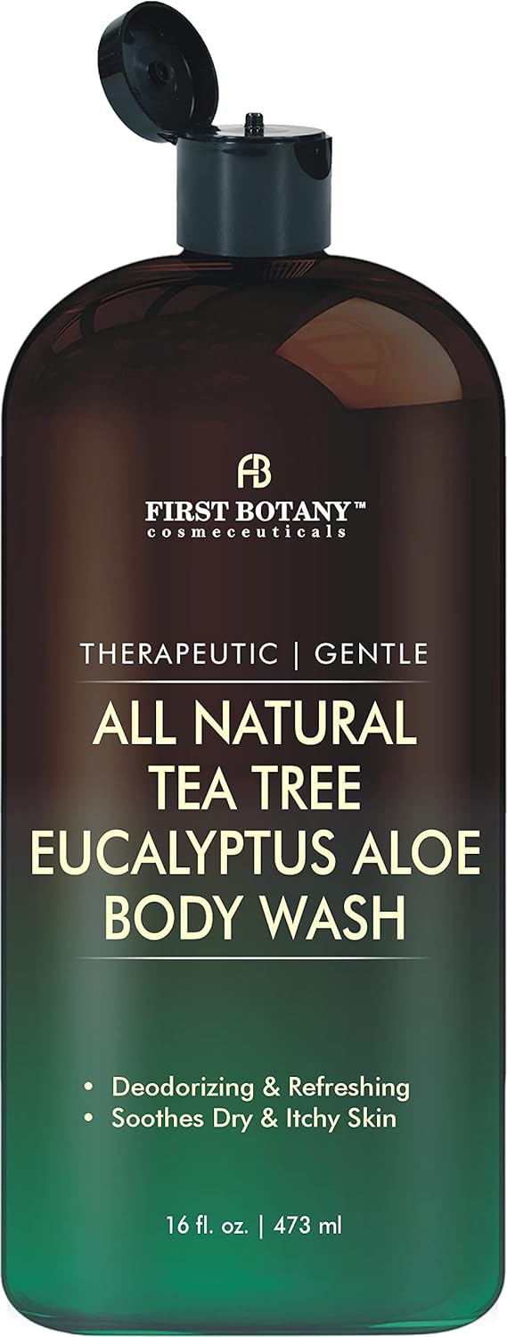 Tea Tree Eucalyptus Body Wash & Skin Cleanser for Women & Men, 16 Fl Oz
