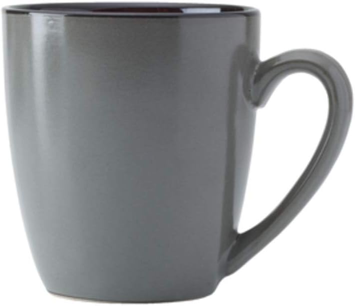 Pfaltzgraff 5237442 Monroe 16-Piece Porcelain Dinnerware Set, Dark Gray (Pack of 16)