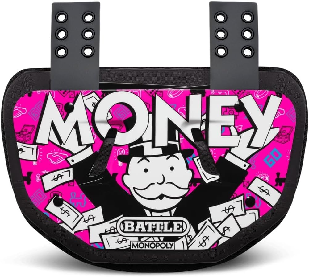 Battle Sports Novelty Football Back Plate, Kids, Adults