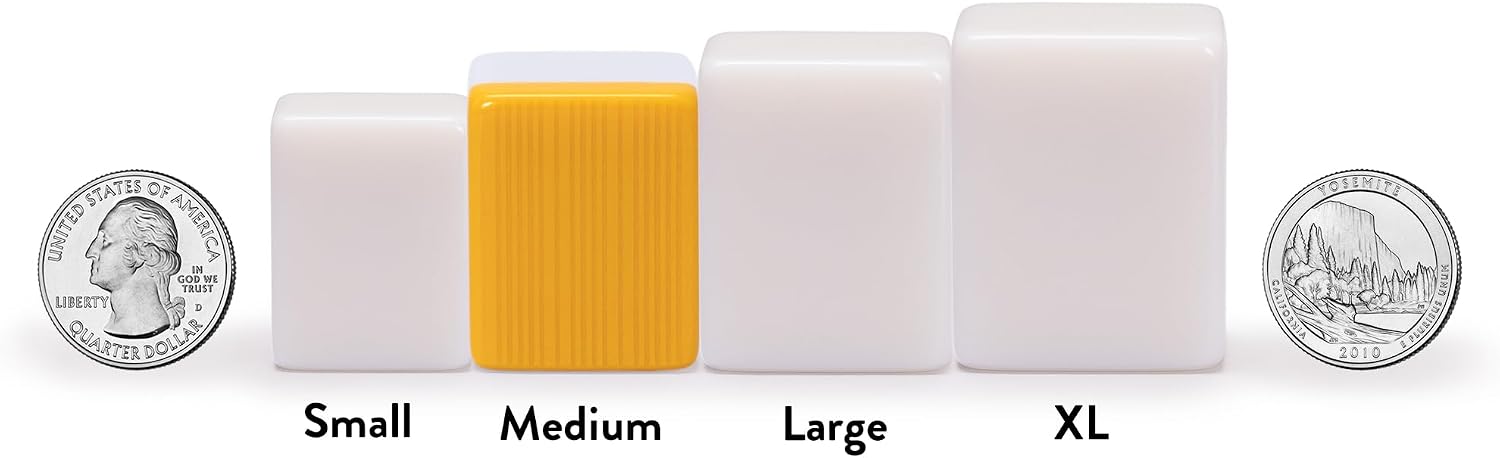 Yellow Mountain Imports Chinese Mahjong Set – Rouge Heritage – 146 Medium Tiles, Professional Set for Chinese-Style Play [中式麻將 專業套裝]
