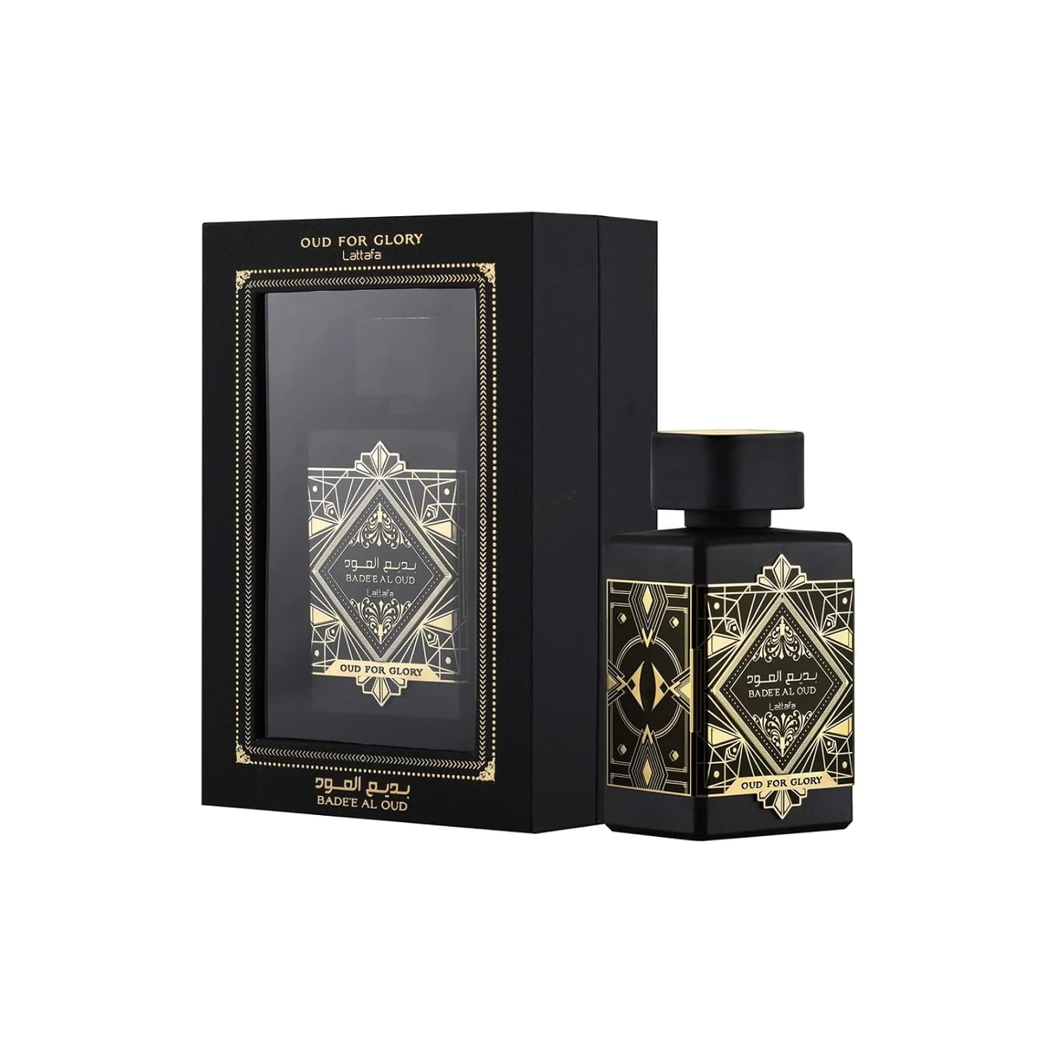 Lattafa Perfumes Bade'e Al Oud, Oud for Glory for Unisex Eau de Parfum Spray, 3.4 Ounce