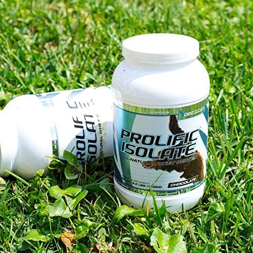 Nutrition Prolific Isolate All Natural Whey Protein Isolate (Gluten Free, Lactose Free, Stevia Sweetened, 25g Protein, 100 Calories) – 2.5lb Jar – Chocolate