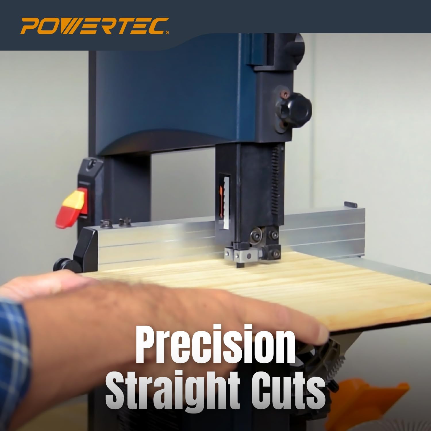 POWERTEC BS900RF Rip Fence for POWERTEC BS900 Wood Band Saw and Similar Band Saws with a Work Table Size of 11-1/8” to 11-13/16”